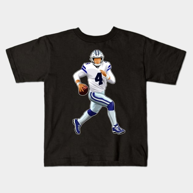 Dak #4 Scrambles Kids T-Shirt by GuardWall17